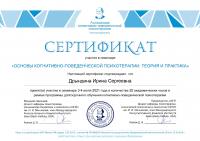 Сертификат сотрудника Дрындина И.С.